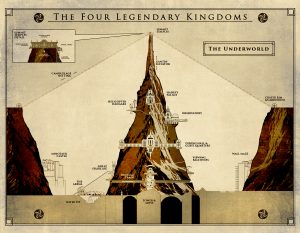 The Four Legendary Kingdoms Underworld Map Matthew Reilly